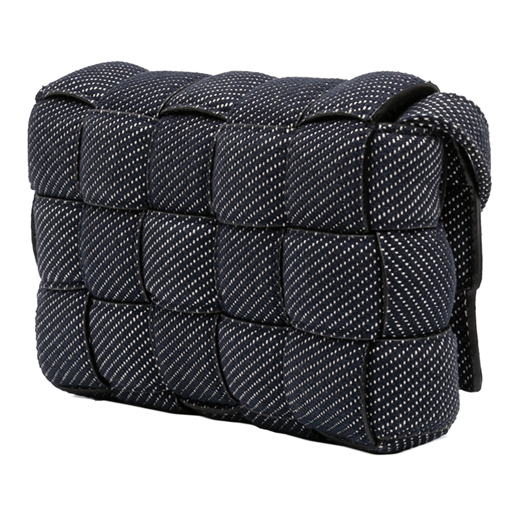 Denim Intrecciato Cassette Padded Crossbody