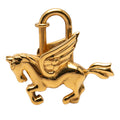 Gold Plated Pegasus Cadena Lock Charm