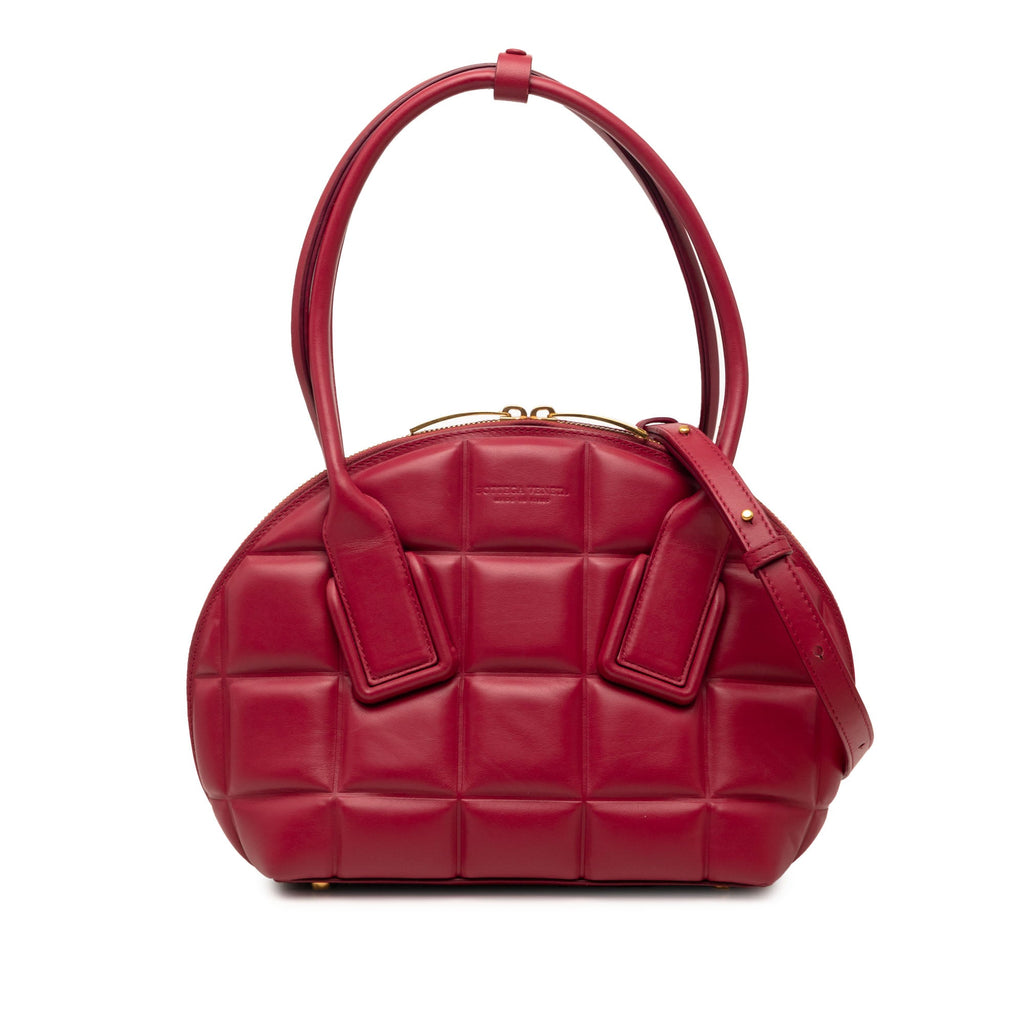 Small Leather Padded BV Swoop Bag