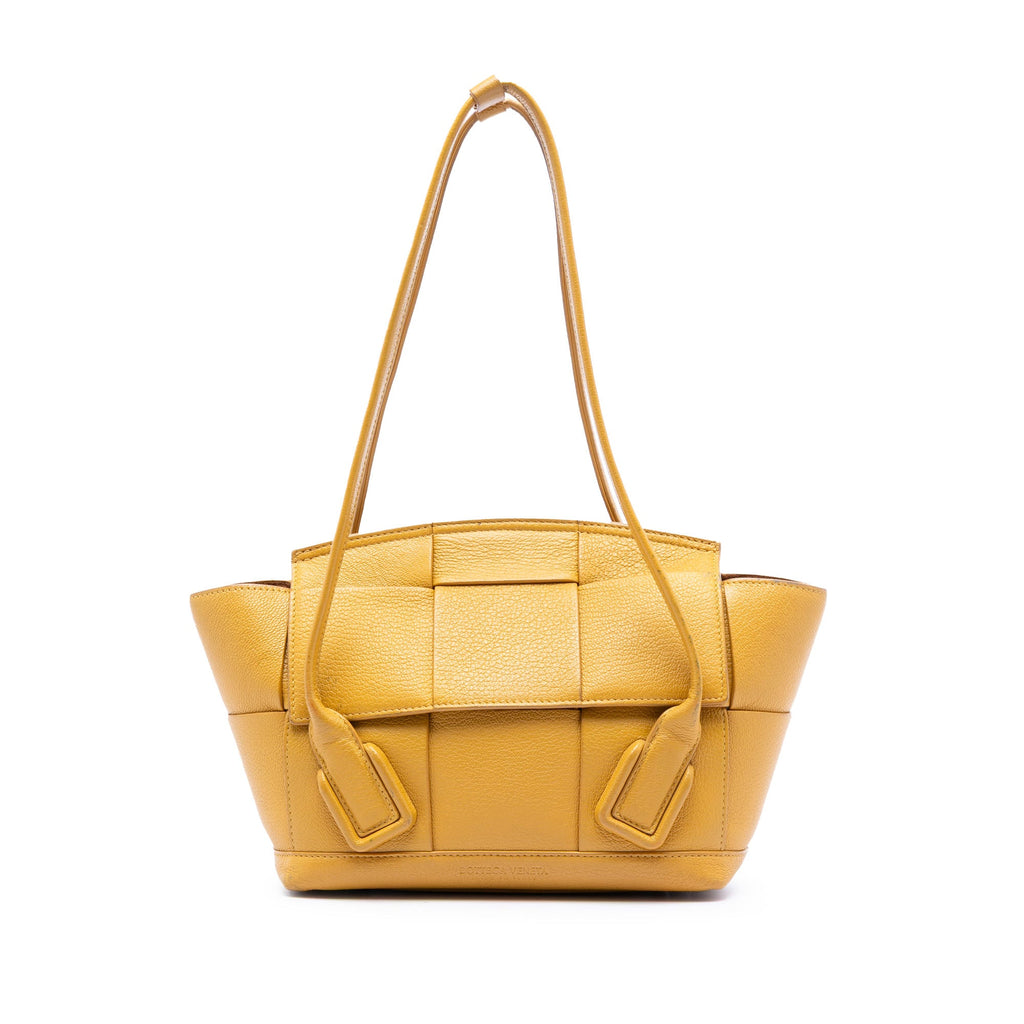 Small Goatskin Maxi Intrecciato Arco Satchel