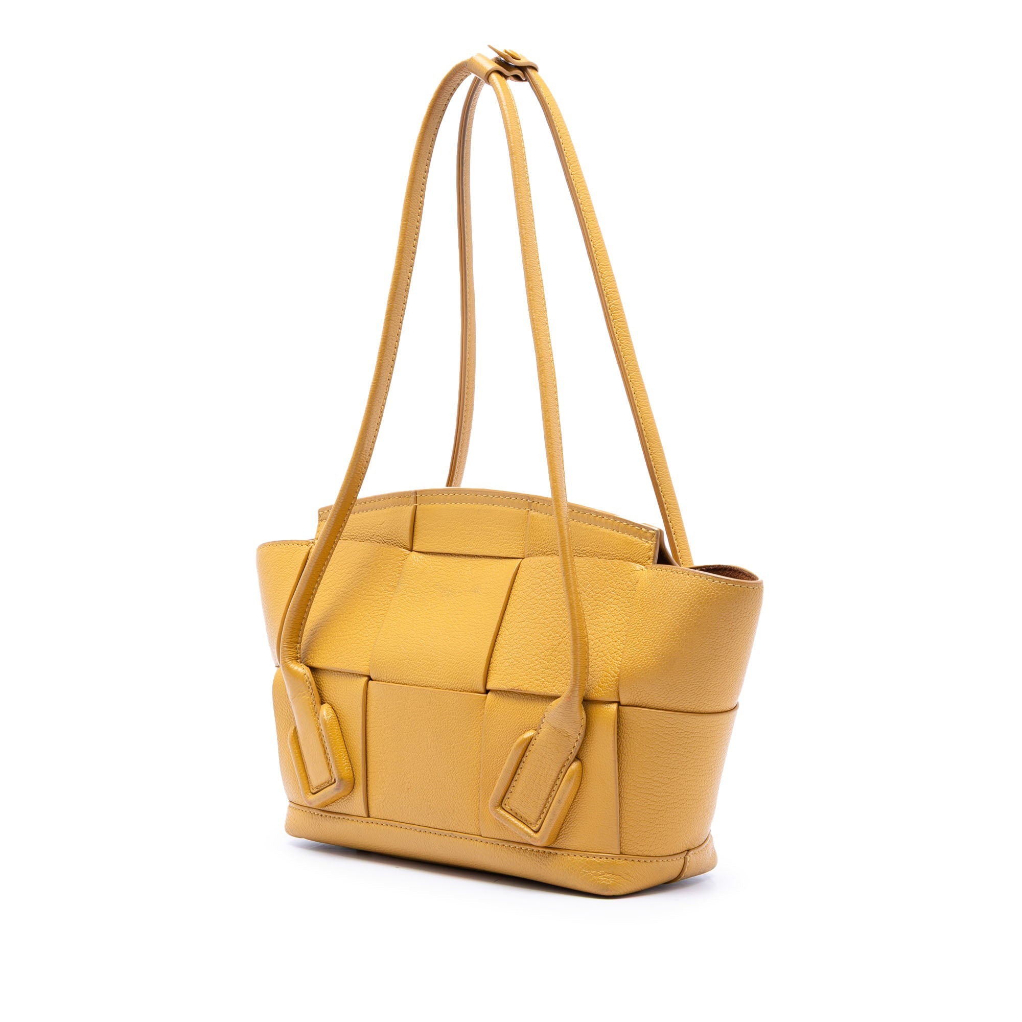 Small Goatskin Maxi Intrecciato Arco Satchel
