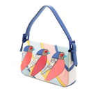 Patchwork Leather QuTweet Bird Baguette