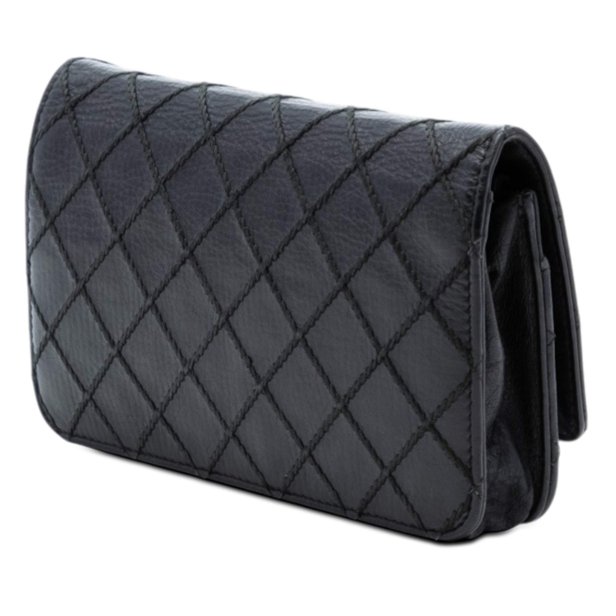 CC Lambskin Wild Stitch Wallet on Chain