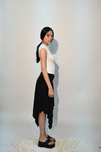 VESTIDO FALDA VENT | NEGRO