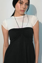VESTIDO FALDA VENT | NEGRO