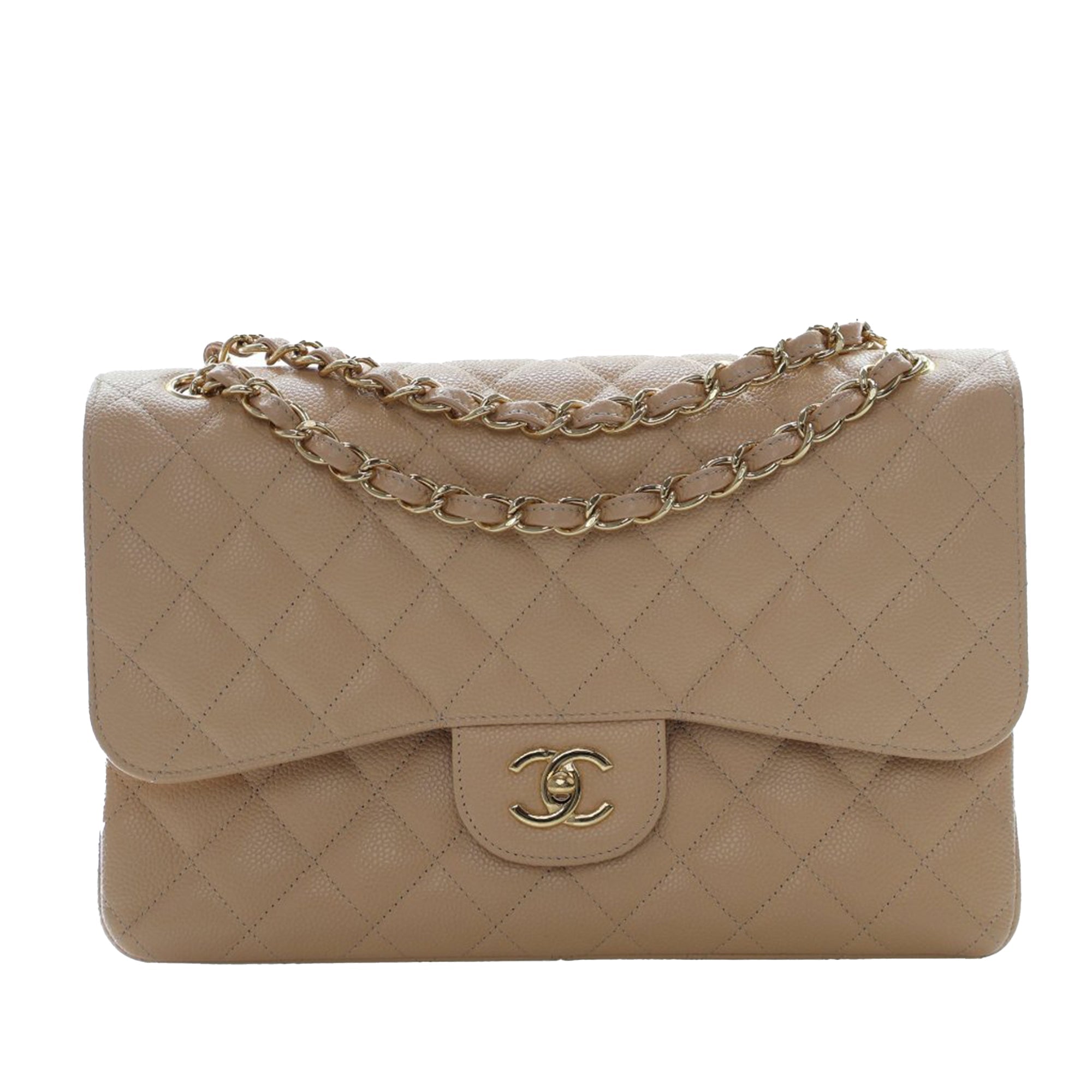 Jumbo Classic Caviar Double Flap