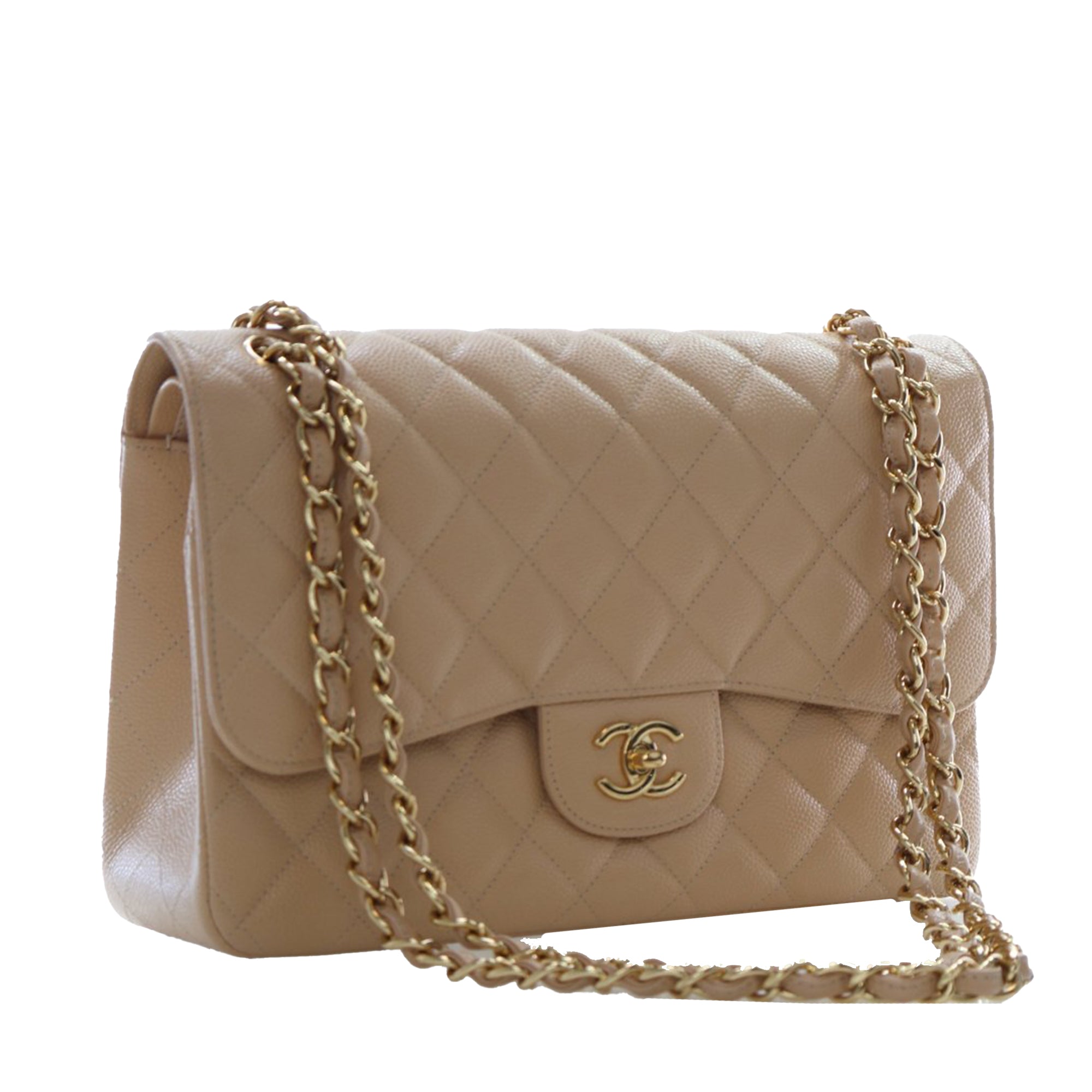 Jumbo Classic Caviar Double Flap