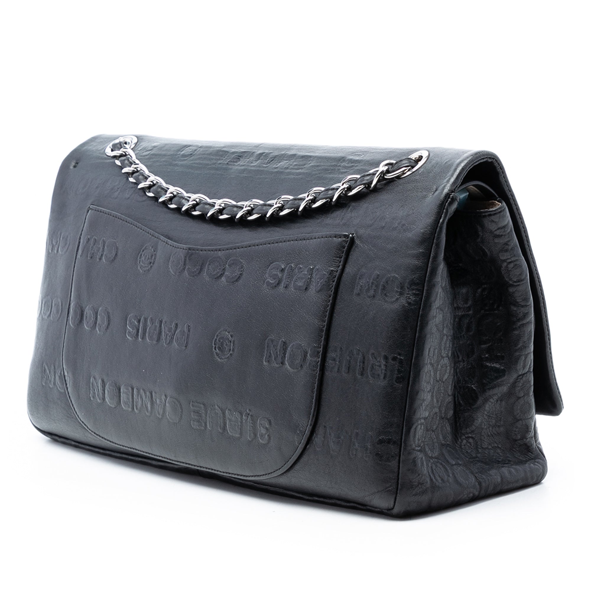 Maxi Embossed Calfskin 31 Rue Cambon Reissue 2.55 Double Flap