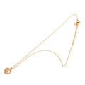 Gold Plated CD Logo Heart Pendant Necklace
