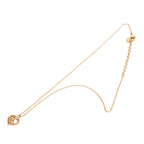 Gold Plated CD Logo Heart Pendant Necklace