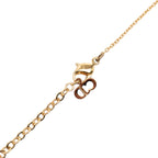 Gold Plated CD Logo Heart Pendant Necklace