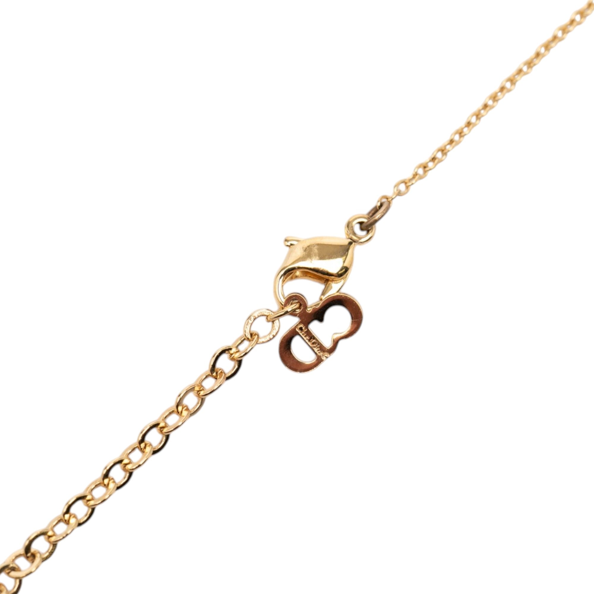 Gold Plated CD Logo Heart Pendant Necklace