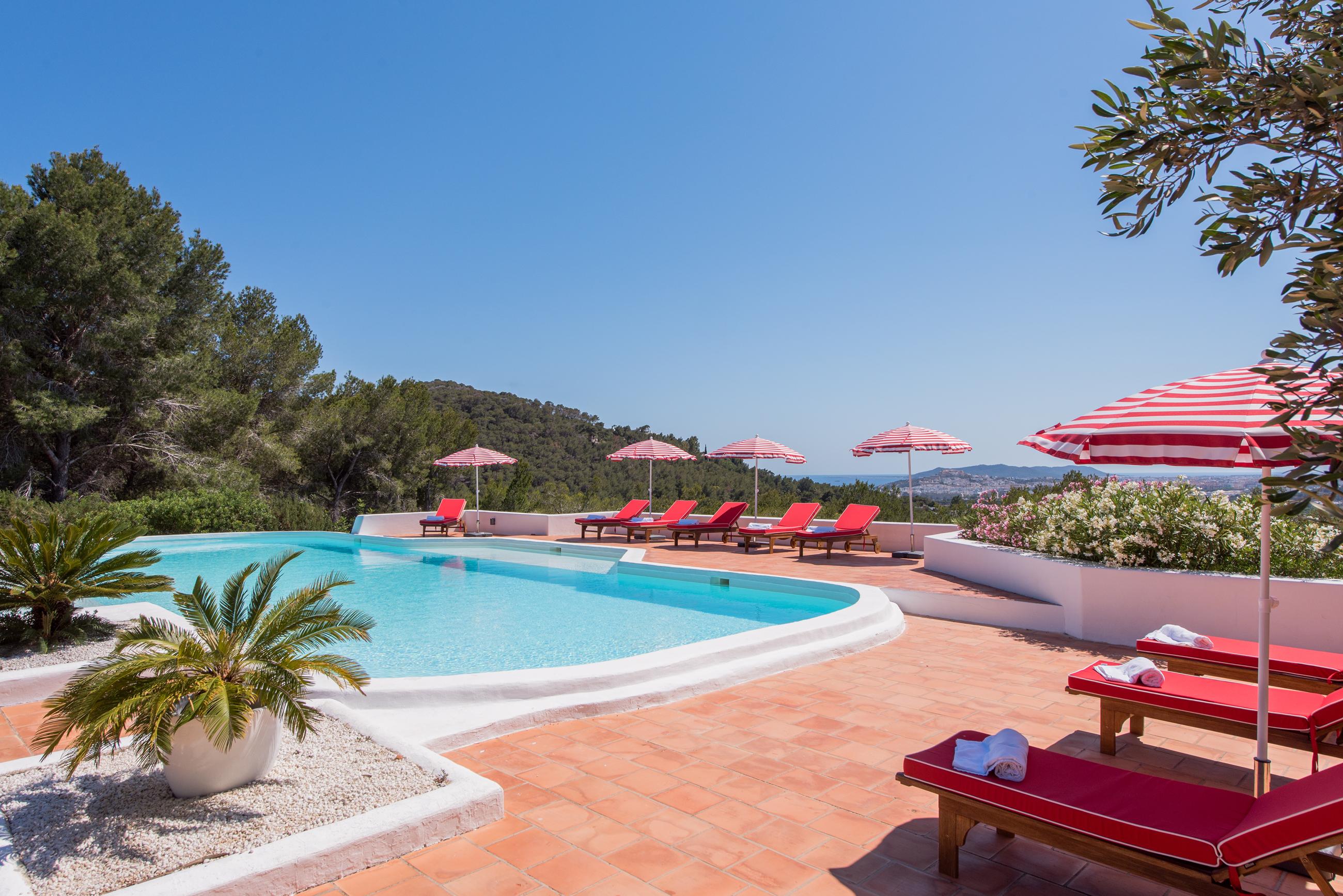 Rare 8-Bedroom Stylish Ibiza Villa with Stunning Views of Dalt Vila, Formentera and the Port in Can Furnet