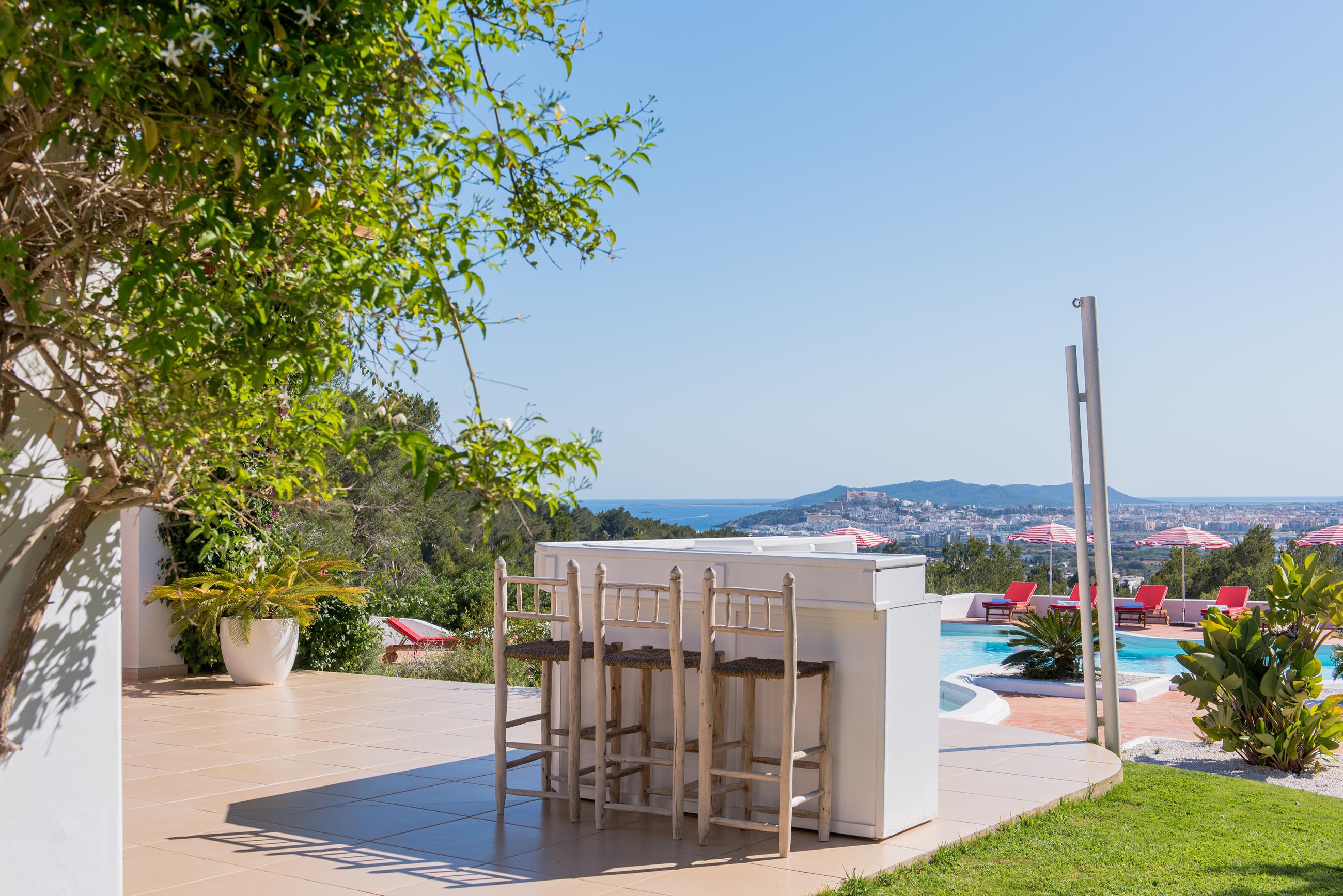 Rare 8-Bedroom Stylish Ibiza Villa with Stunning Views of Dalt Vila, Formentera and the Port in Can Furnet