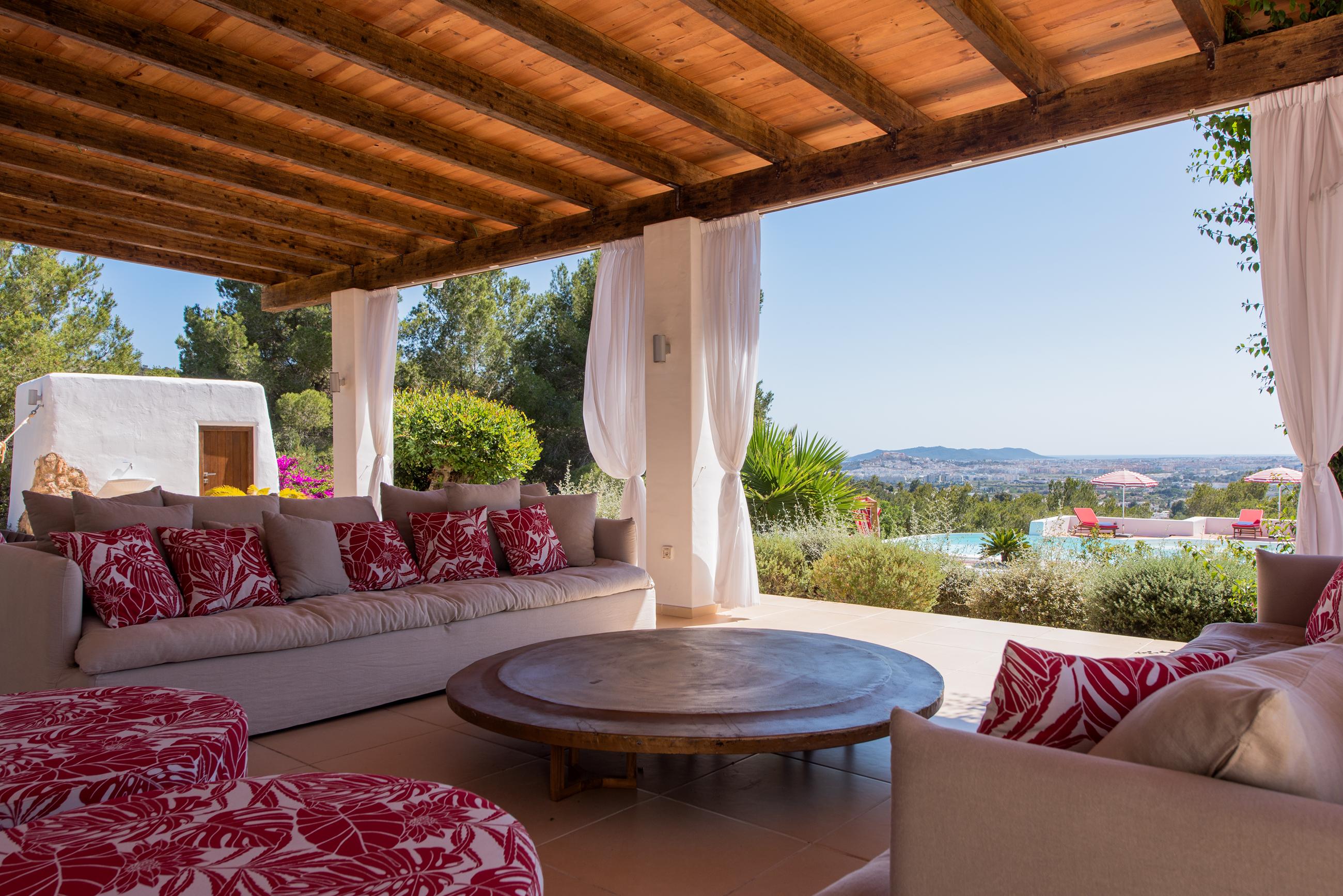 Rare 8-Bedroom Stylish Ibiza Villa with Stunning Views of Dalt Vila, Formentera and the Port in Can Furnet