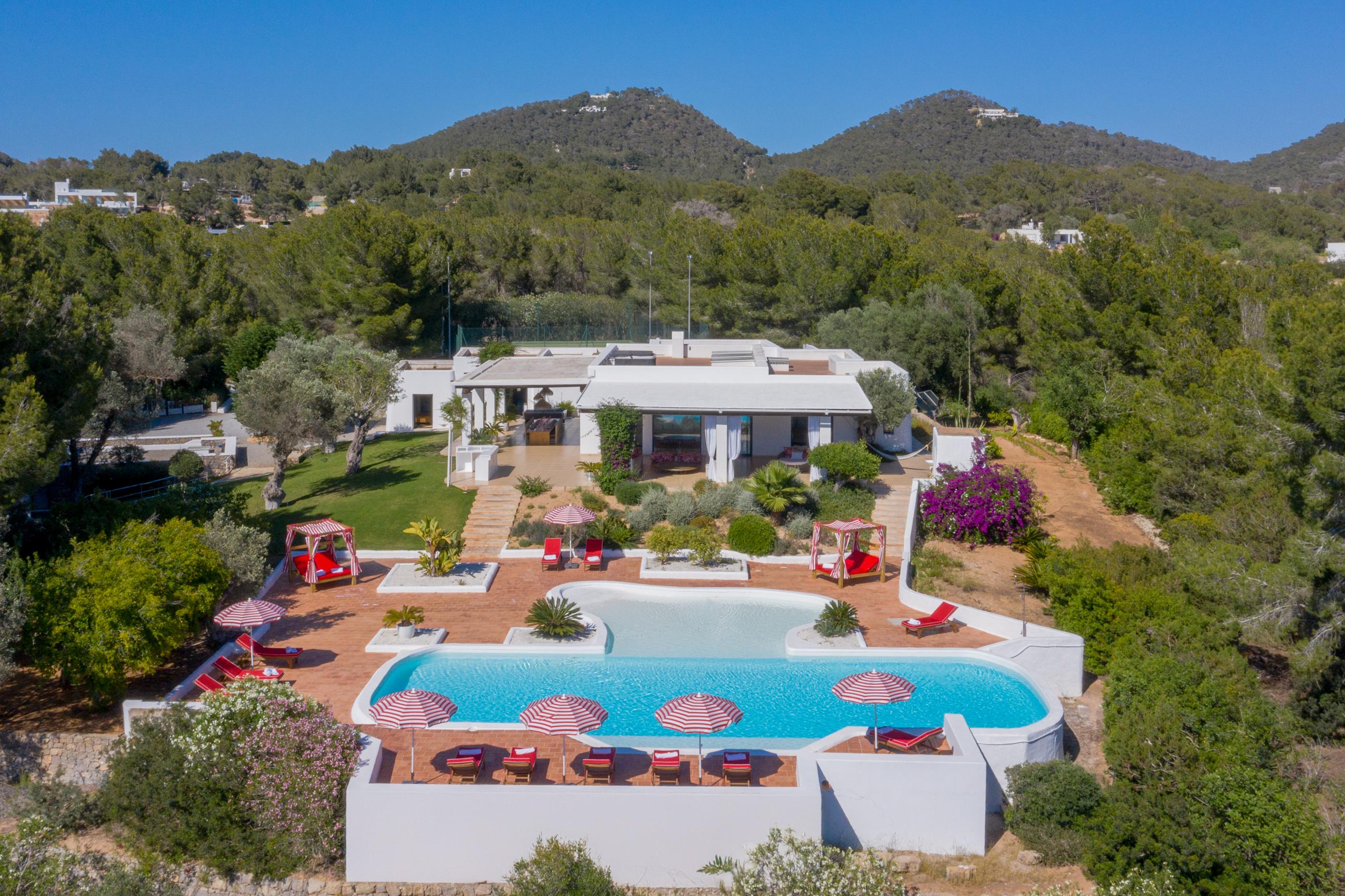 Rare 8-Bedroom Stylish Ibiza Villa with Stunning Views of Dalt Vila, Formentera and the Port in Can Furnet