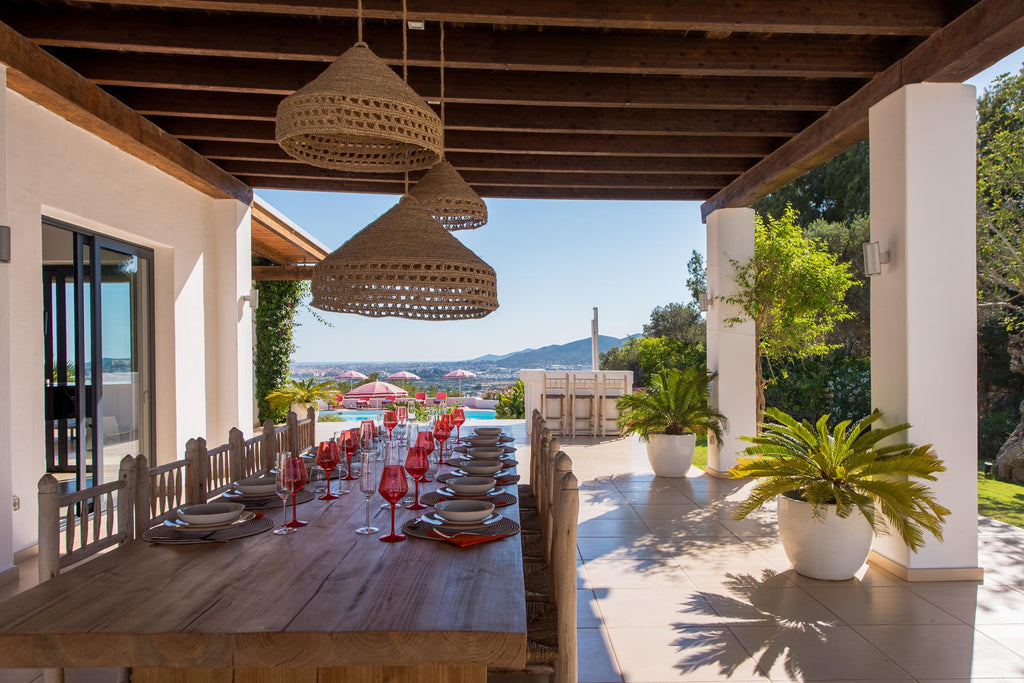 Rare 8-Bedroom Stylish Ibiza Villa with Stunning Views of Dalt Vila, Formentera and the Port in Can Furnet