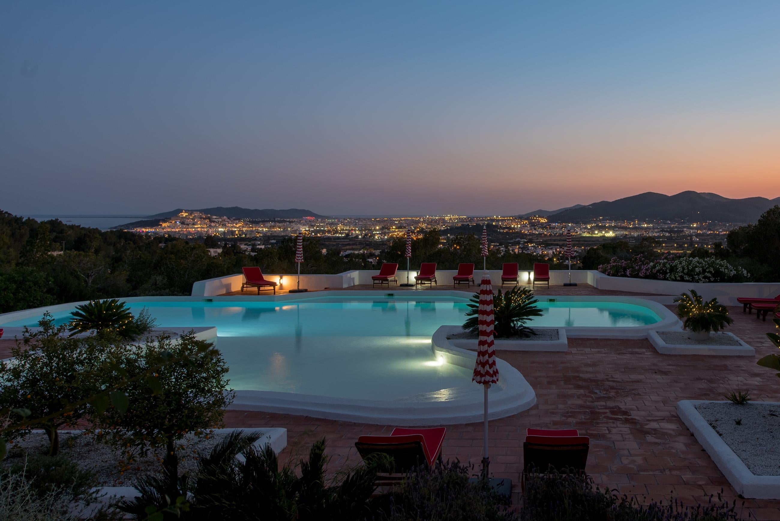 Rare 8-Bedroom Stylish Ibiza Villa with Stunning Views of Dalt Vila, Formentera and the Port in Can Furnet