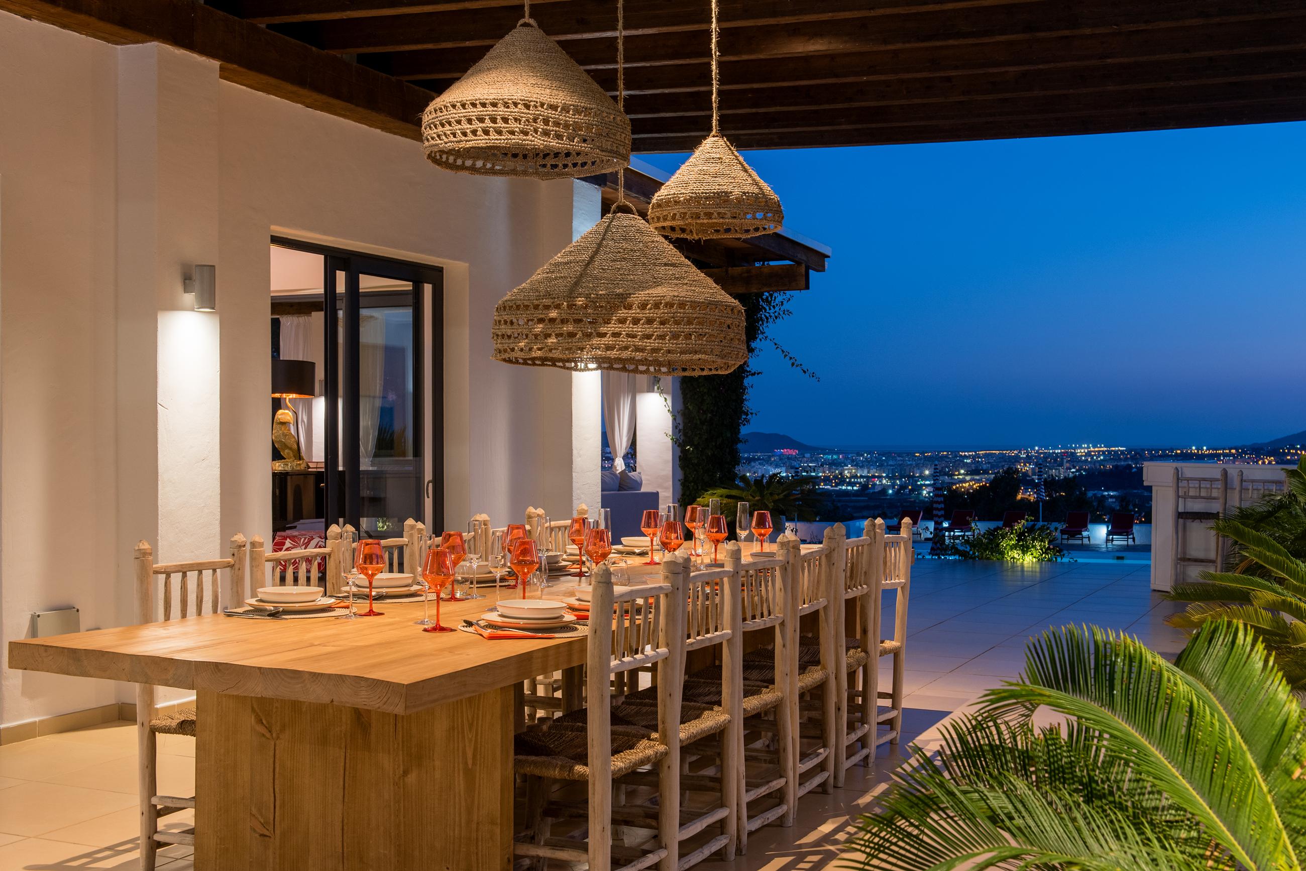 Rare 8-Bedroom Stylish Ibiza Villa with Stunning Views of Dalt Vila, Formentera and the Port in Can Furnet