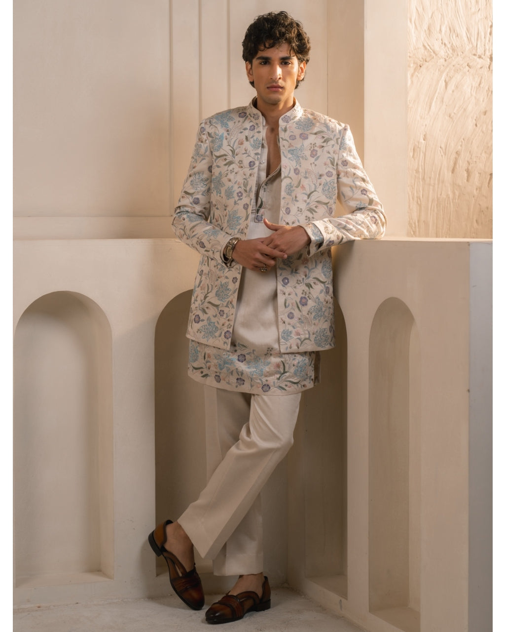 Vishwa Bloom Kurta Set By KYNAH, Luxury Indian Fashion & Bridal Wear