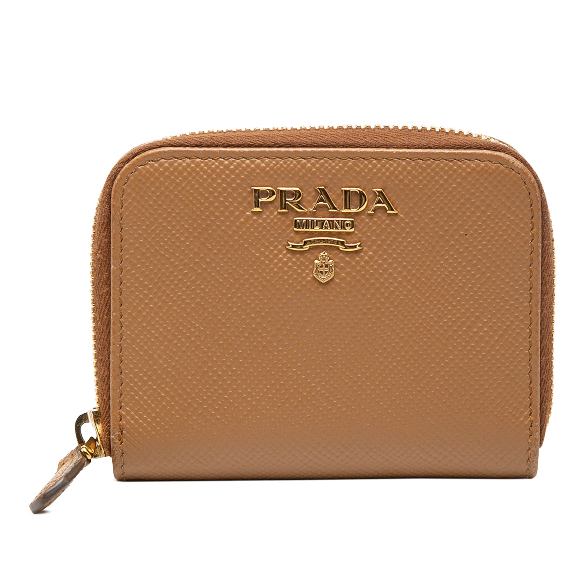 Saffiano Zip Around Coin Pouch