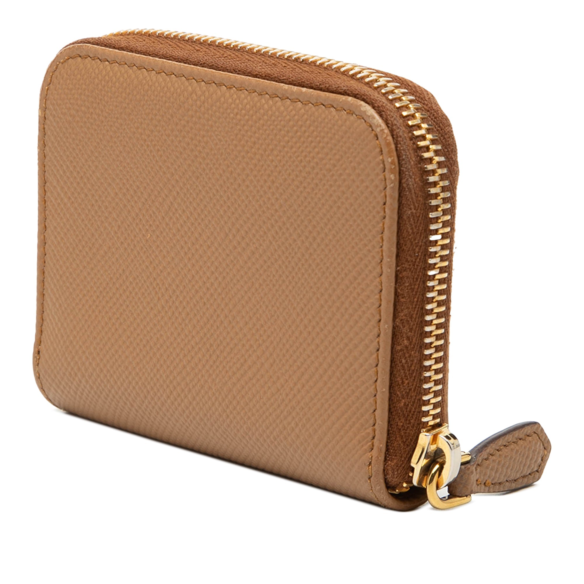 Saffiano Zip Around Coin Pouch