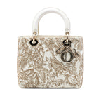Medium Calfskin Embroidered Jardin D Hiver Lady Dior