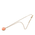 CC Gold Plated Resin Strass Dome Pendant Necklace
