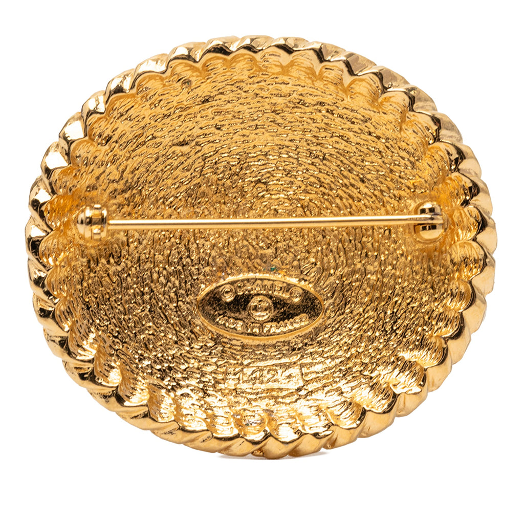 Gold Plated Equestrian Brooch