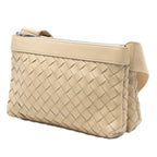 Nappa Intrecciato Double Zip Crossbody