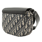 Mini Oblique Canvas Saddle Buckle Messenger Bag