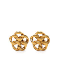 Gold Plated Chain Link Clip On Earrings