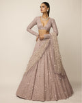 Ash Pink Lehenga Set By KYNAH, Luxury Indian Fashion & Bridal Wear