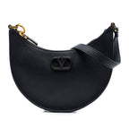 Mini Grainy Calfskin VLogo Hobo