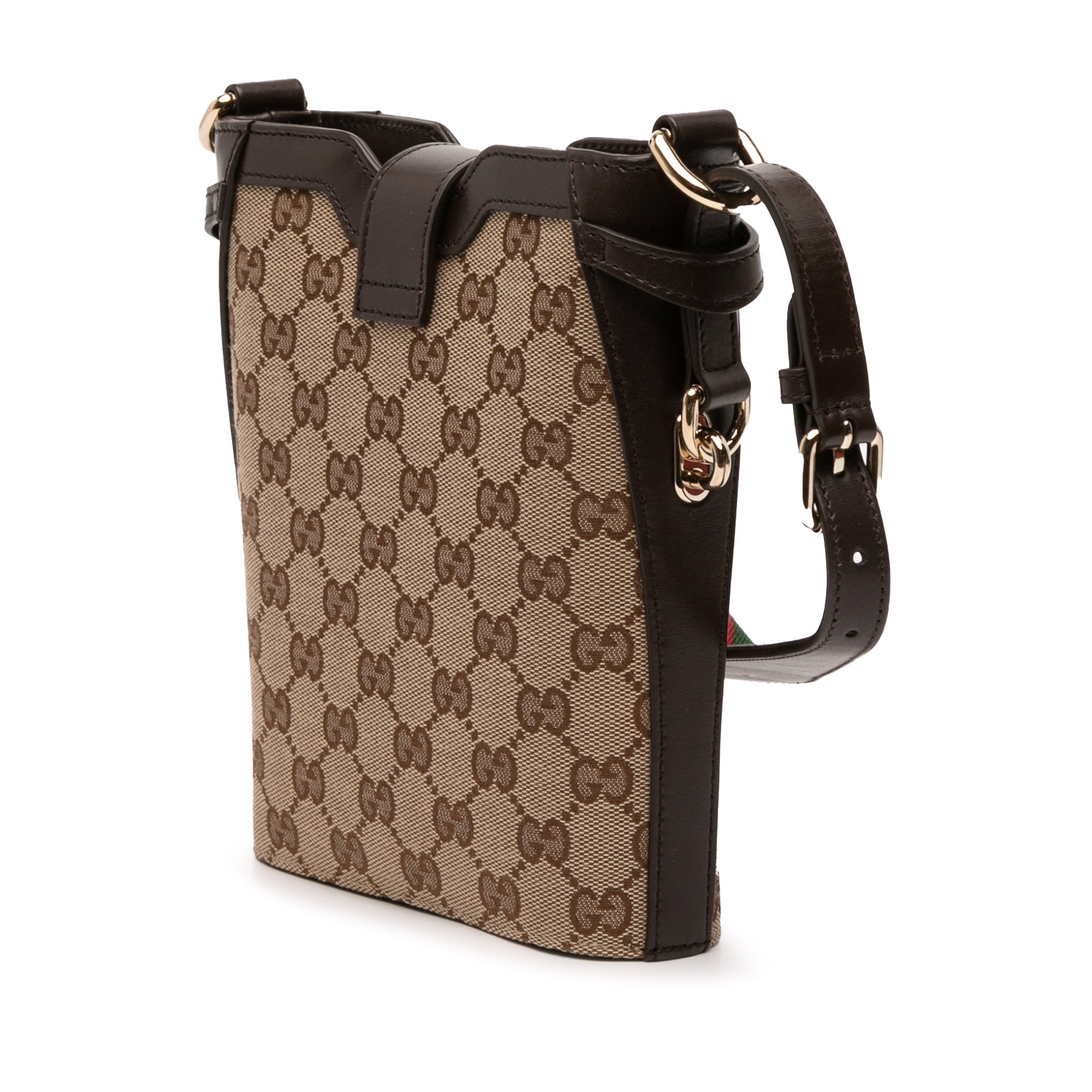 Mini GG Canvas Web Bucket Bag