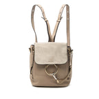 Small Calfskin and Suede Faye Backpack