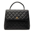 CC Quilted Caviar Kelly Top Handle Bag