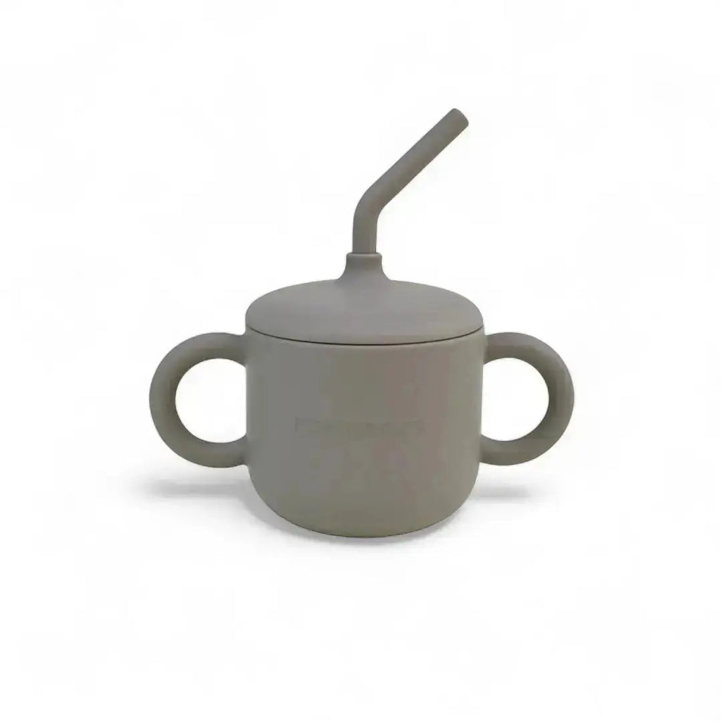 Vajilla BLW Gris 9 Piezas de Silicona orgánica con ventosas Nenina & Co
