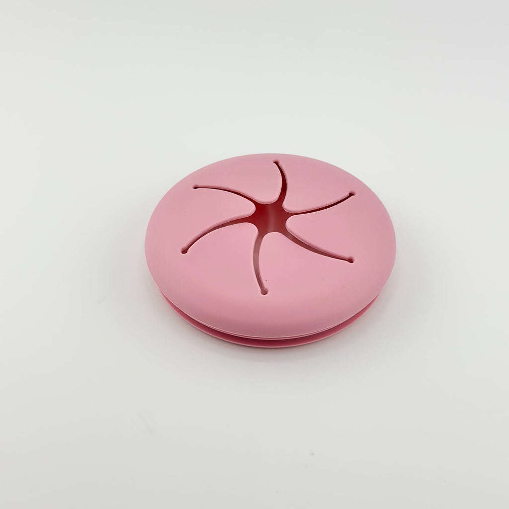 Kit Deluxe Vajilla + Babero BLW Pink 9 Piezas de Silicona orgánica con ventosas Nenina & Co