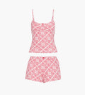 The Sadie Pointelle PJ Set / White Patchwork Doily Heart   By Hill House Home