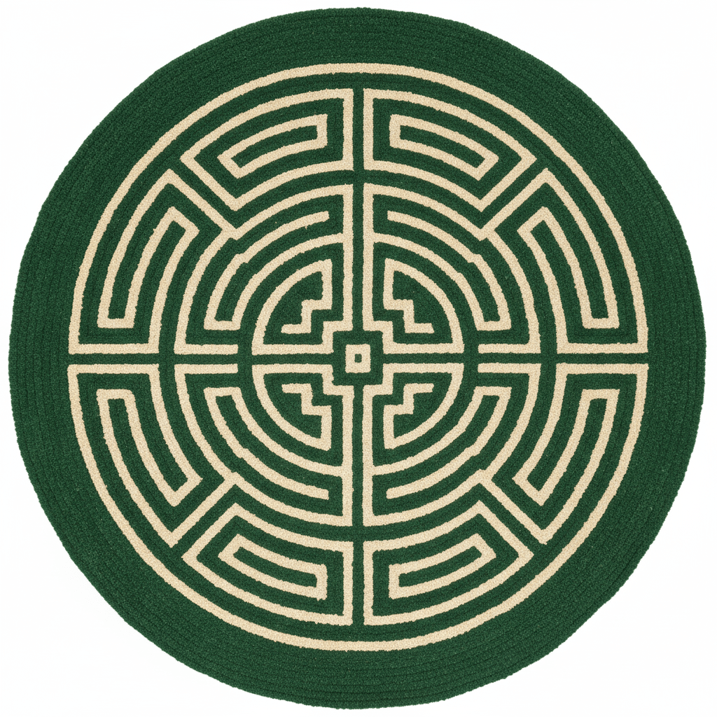 Valley Edge Hand Tufted Round Rug