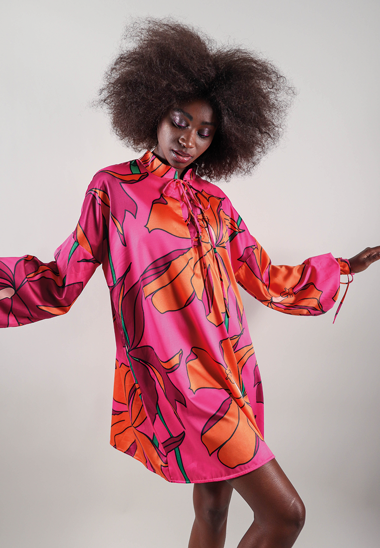 VESTIDO TIRAS | FUCSIA