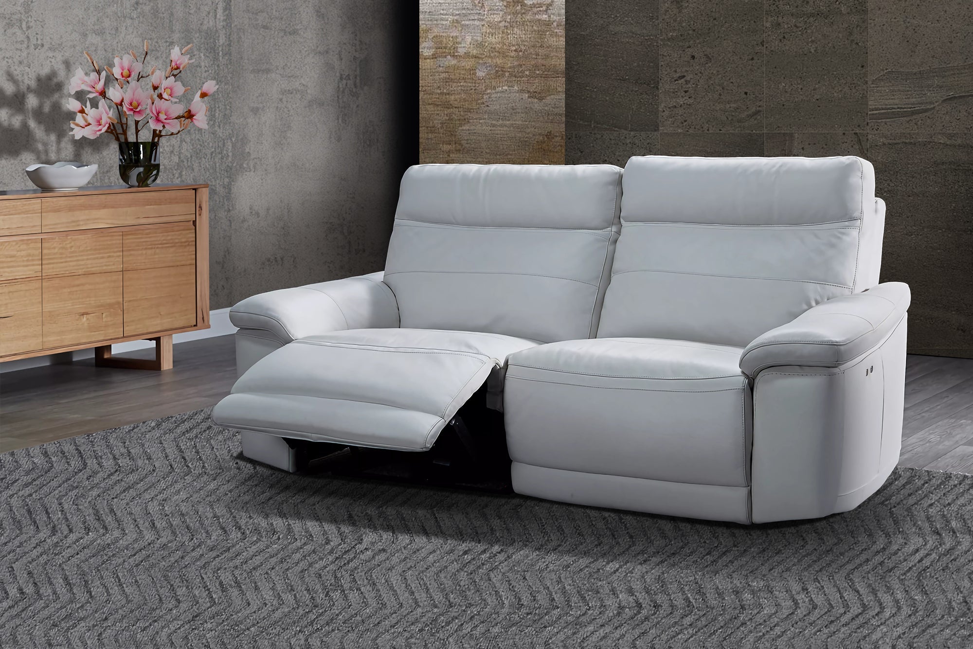Vivian Leather Recliner Sofa