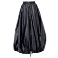 Voluminous Maxi Skirt with Adjustable Hem In Black | PR Sample