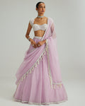 Lavender Mirror And Pearl Lehenga Set By KYNAH, Luxury Indian Fashion & Bridal Wear