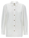 Ganni Organic Cotton with Button Detail Shirt — White