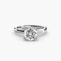 Tulip Basket Solitaire Ring