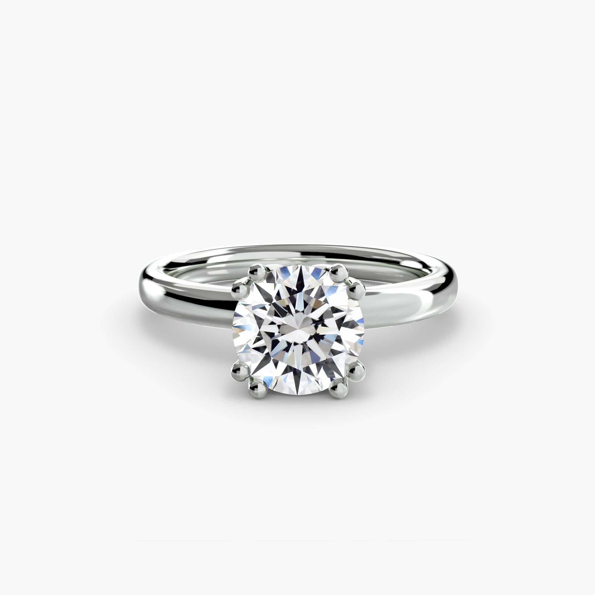 Tulip Basket Solitaire Ring