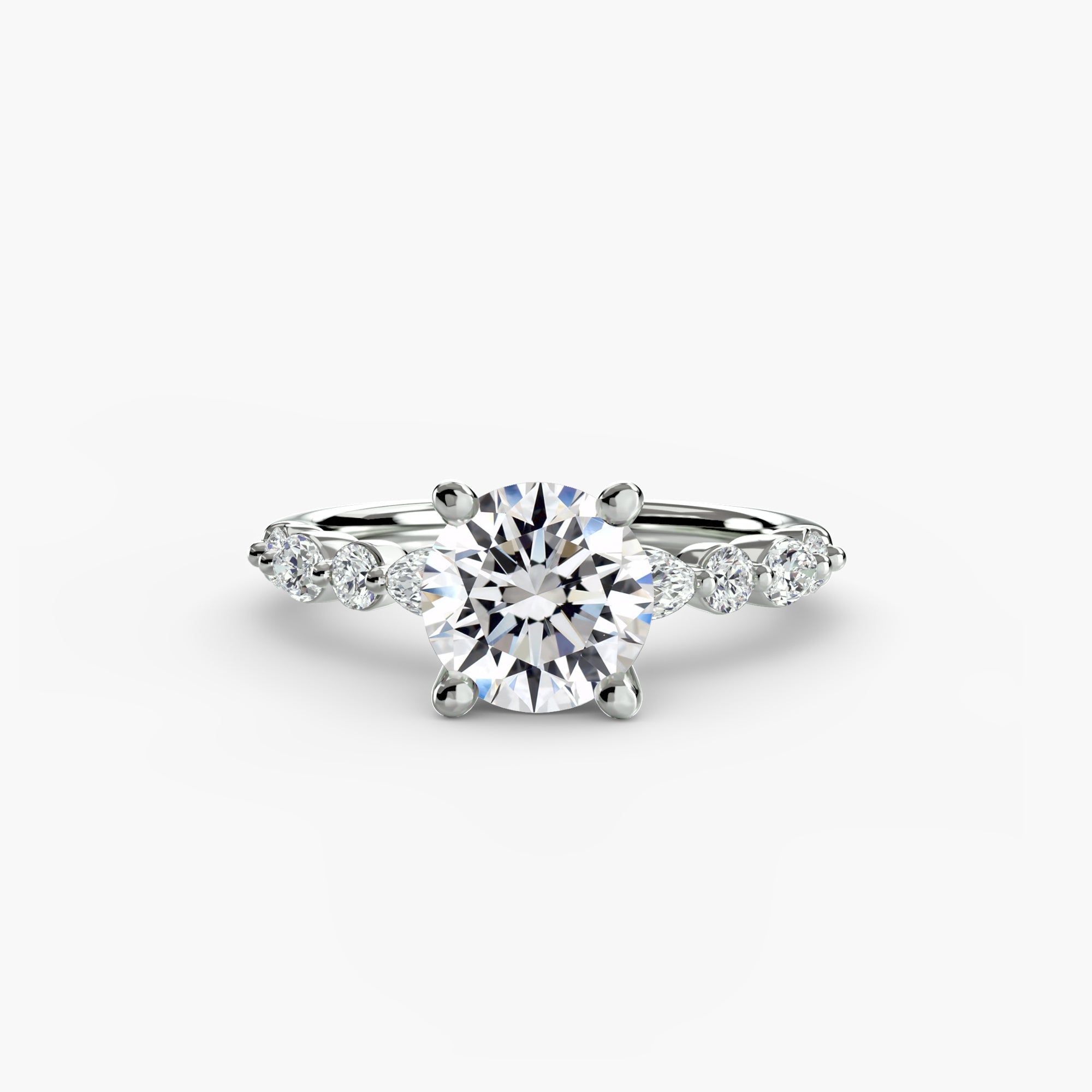 Classic Eternity Pavé Solitaire