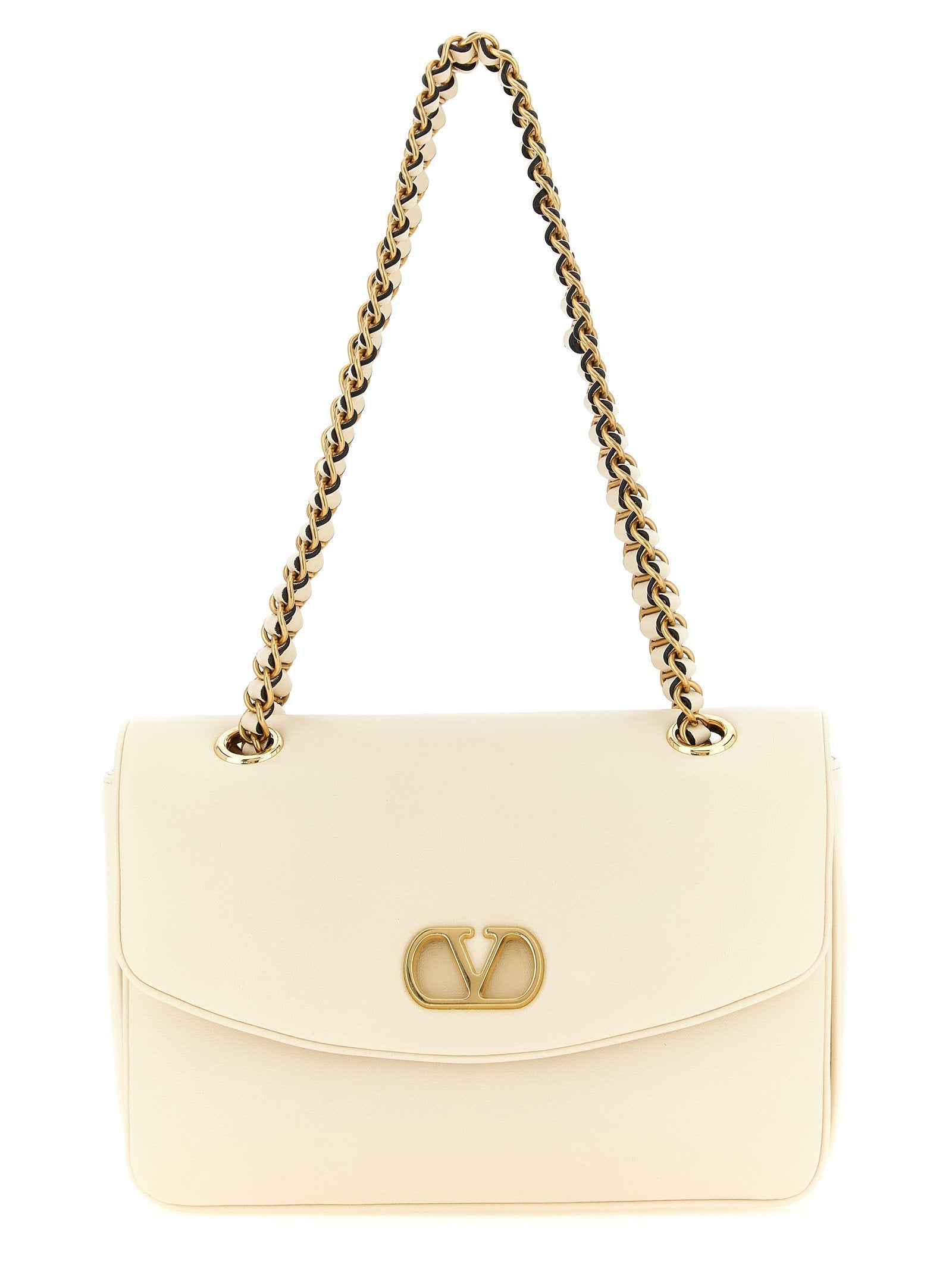 Valentino Garavani Djuna Shoulder Bag — Cream